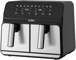 Freidora Doble Cubeta Solac 1700W - 8L Sin Aceite