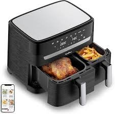 Freidora de Aire Dual Moulinex 8.3L: Ahorro y Sabor